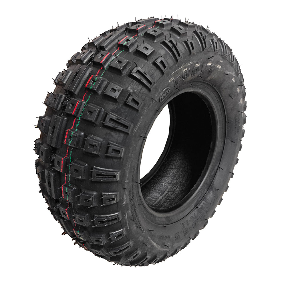 13-inch road tires/14-inch off-road tires