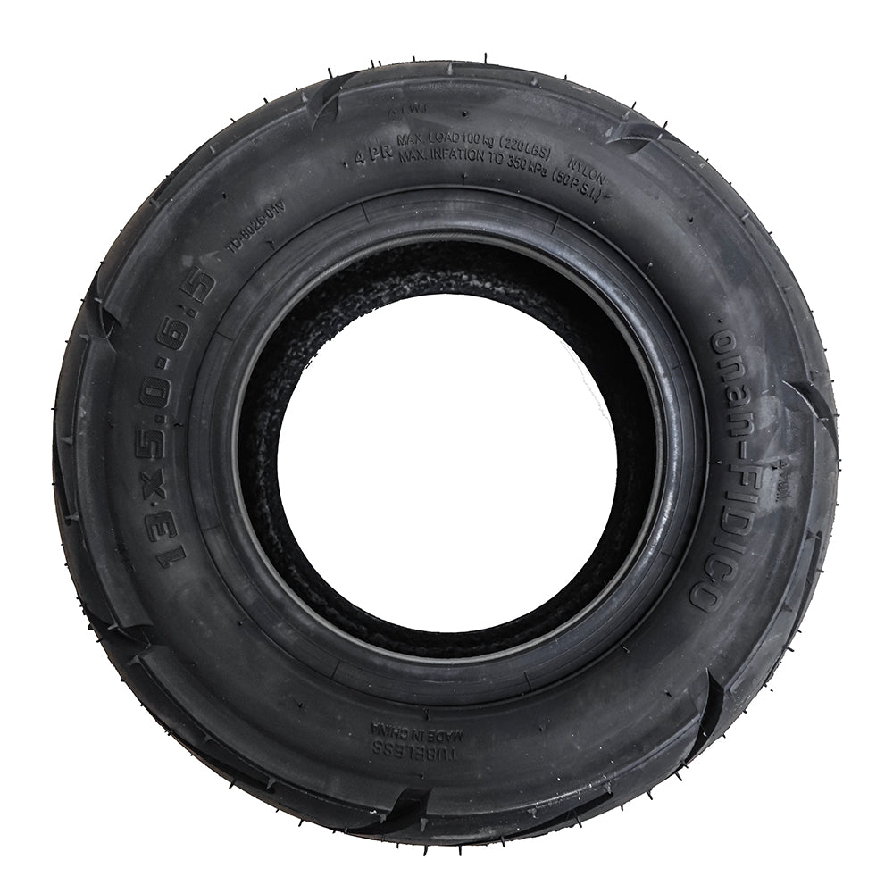 13-inch road tires/14-inch off-road tires