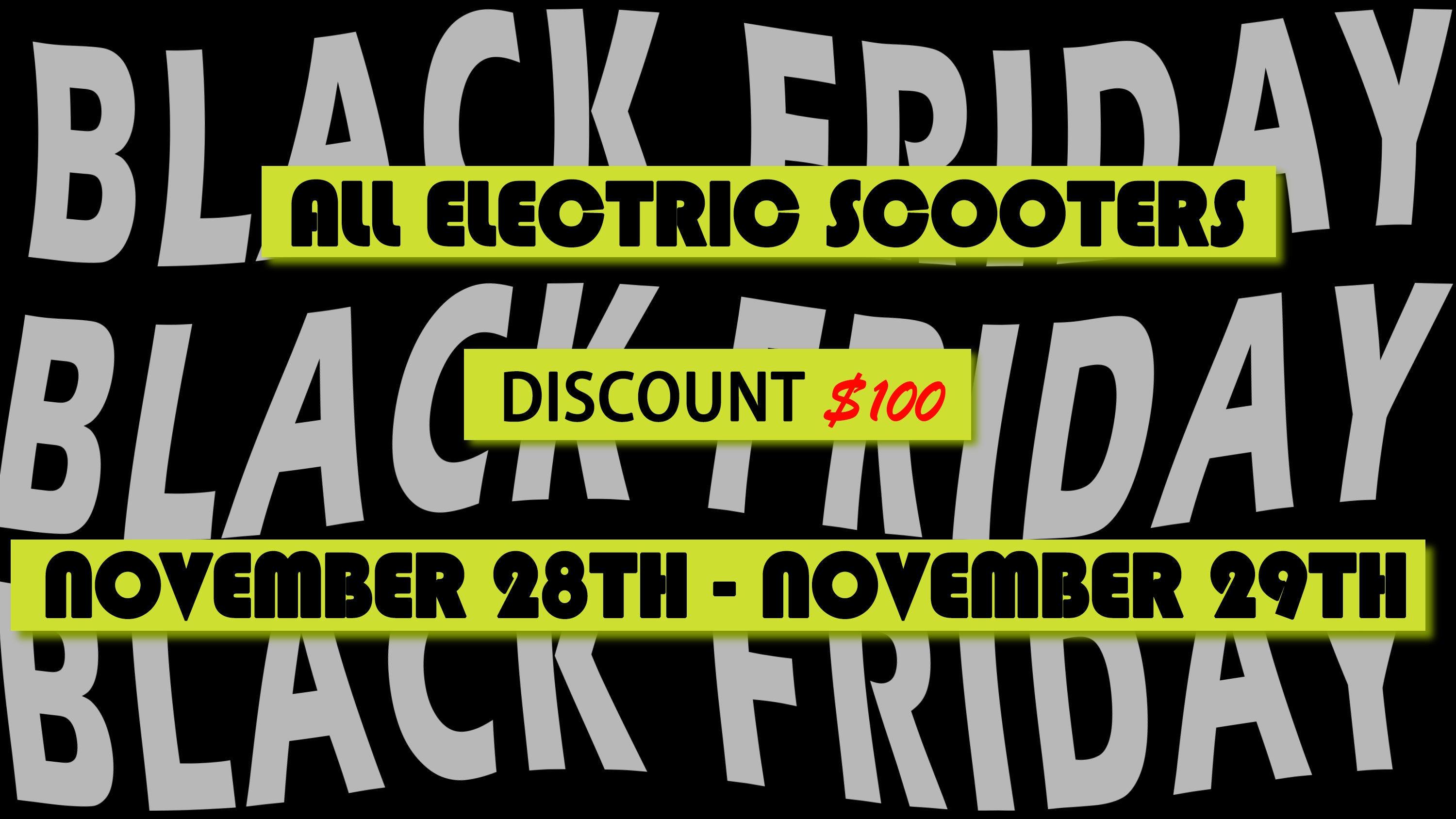 Black Friday Deals: $100 Off All Electric Scooters – M5, R7, R8, Y5!