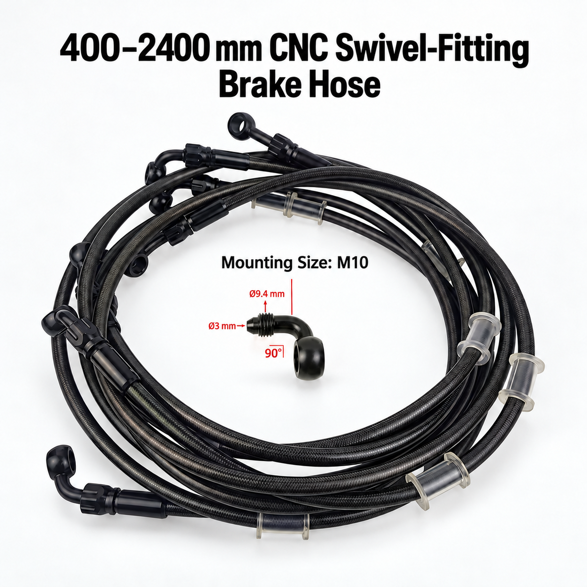 GT Telo8 Hydraulic Brake Hose – M10, 400–2500 mm