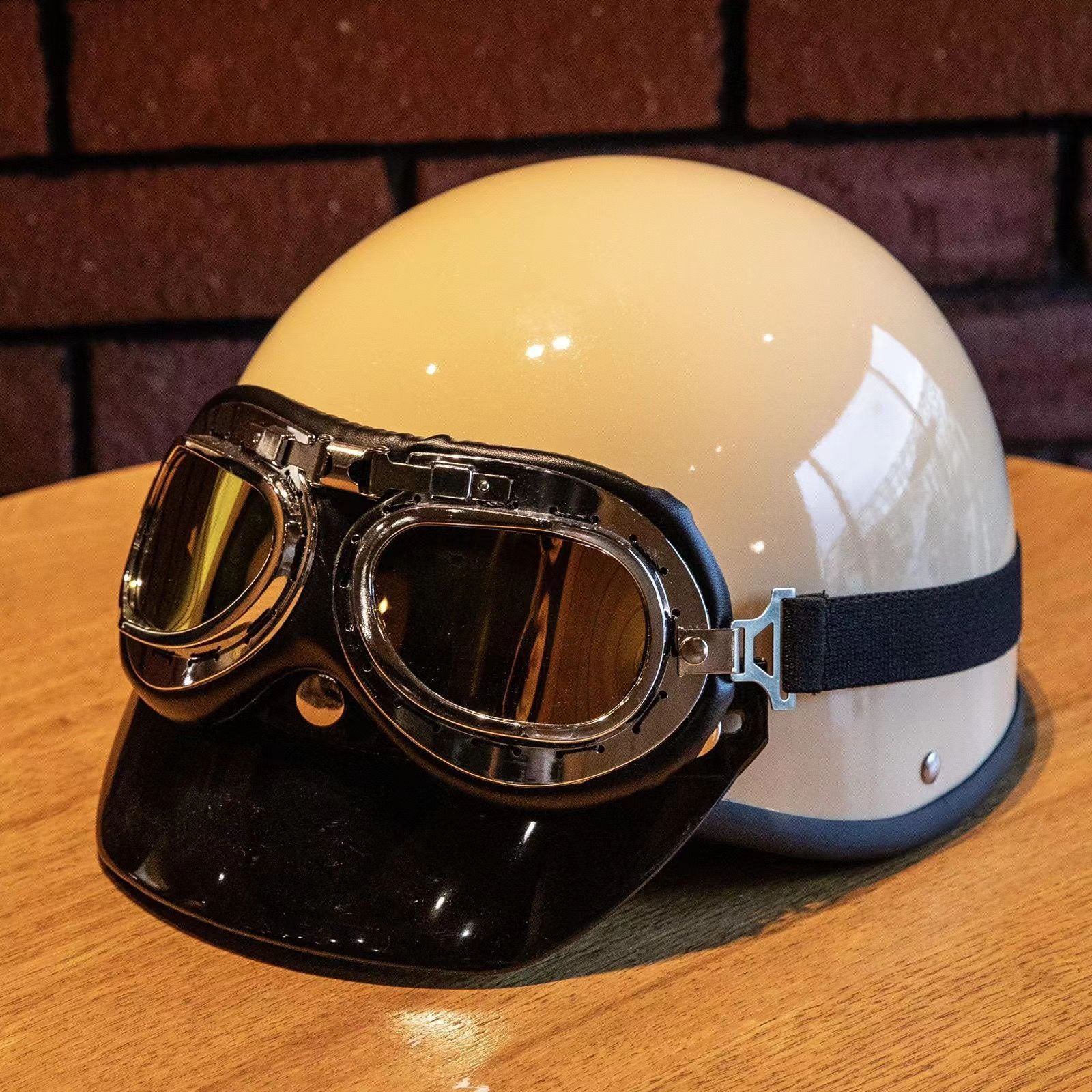 Harley style helmet