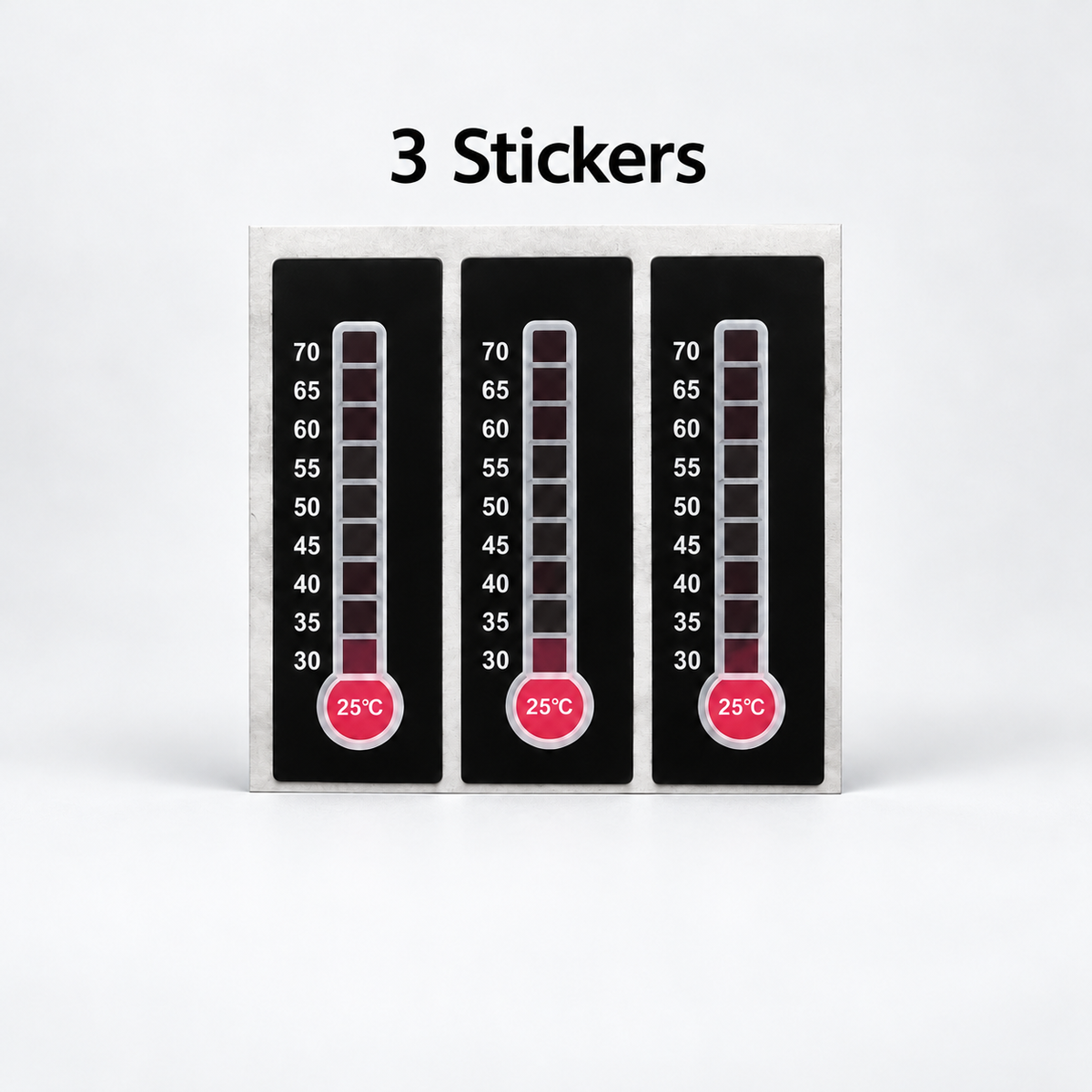 GT Telo8 Temperature Indicator Stickers – 25–70°C