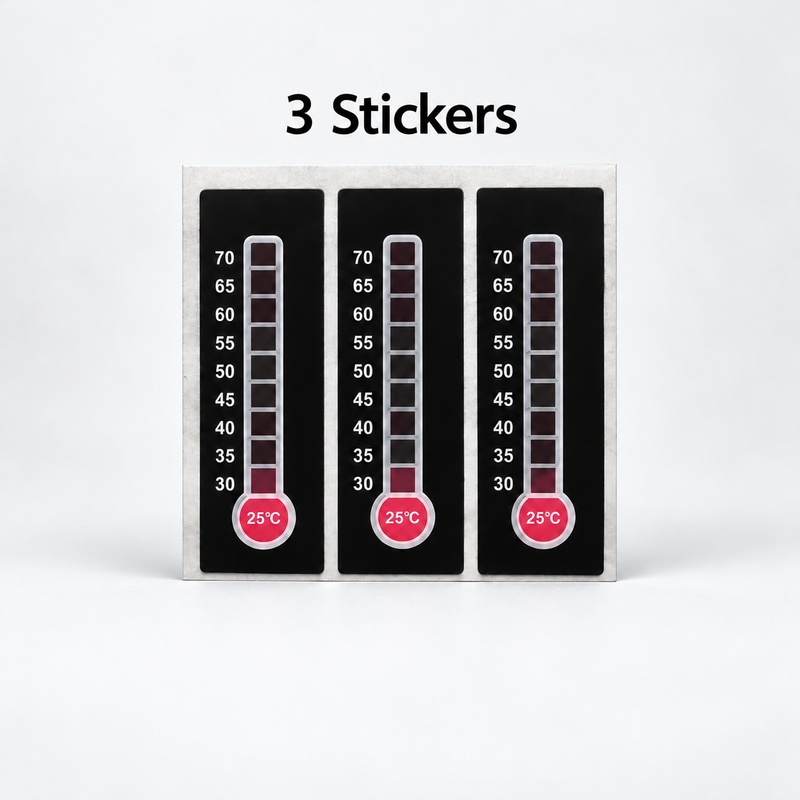 GT Telo8 Temperature Indicator Stickers – 25–70°C