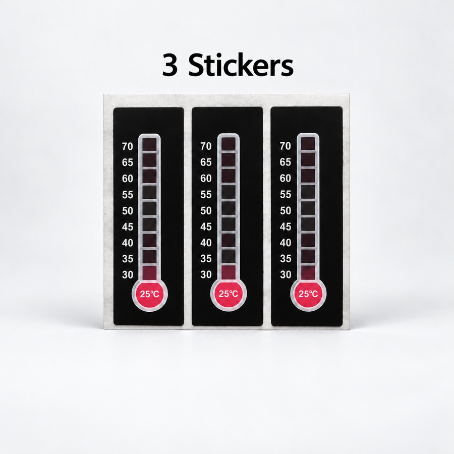 GT Telo8 Temperature Indicator Stickers – 25–70°C