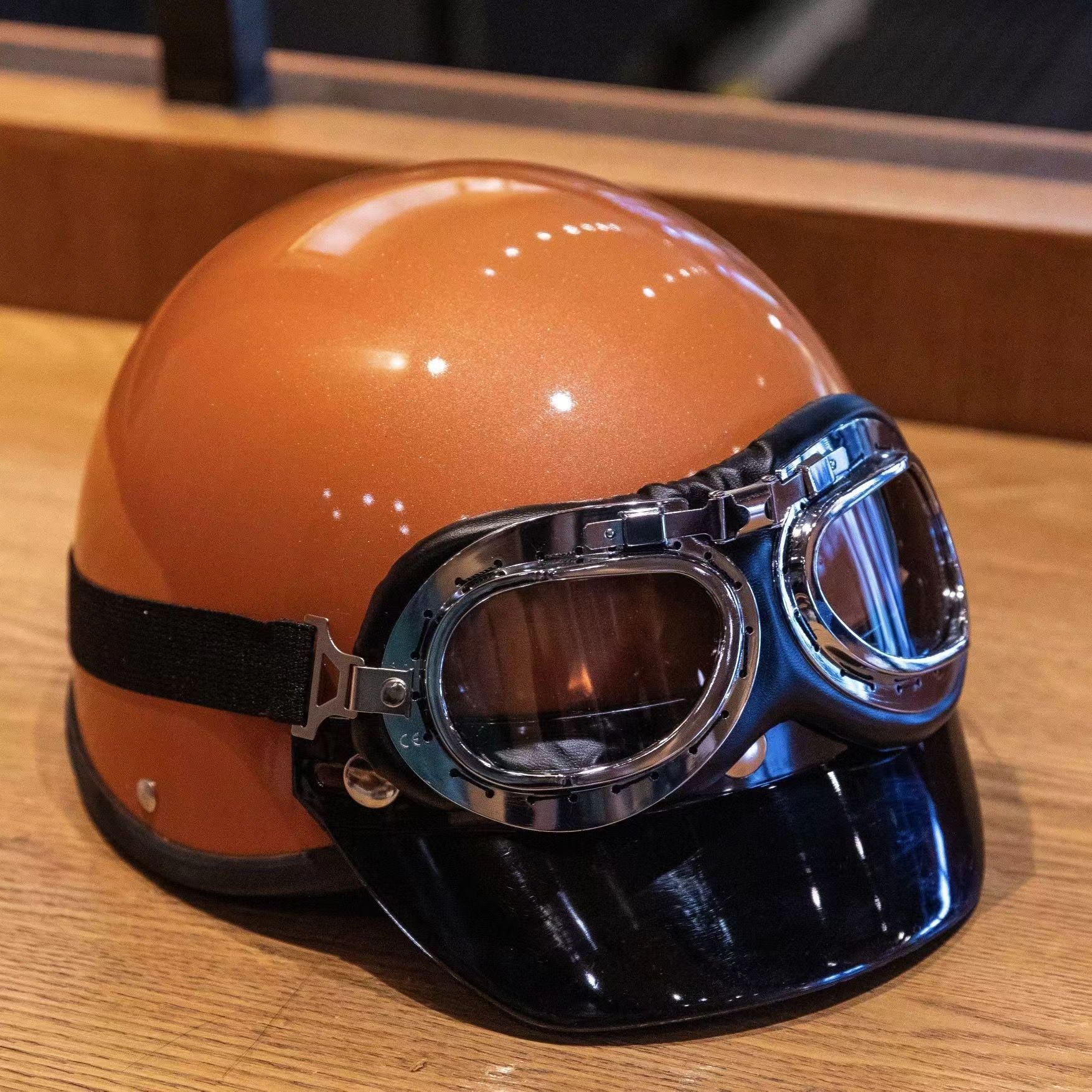 Harley style helmet