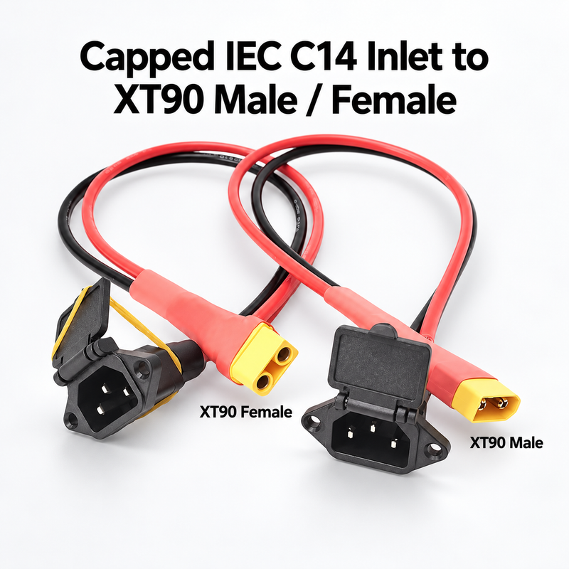 GT Telo8 Charging Port Cable – IEC C14 to XT90