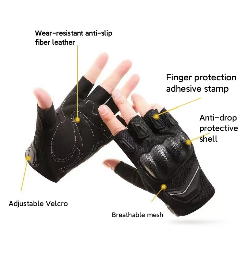 Half sleeve cycling gloves