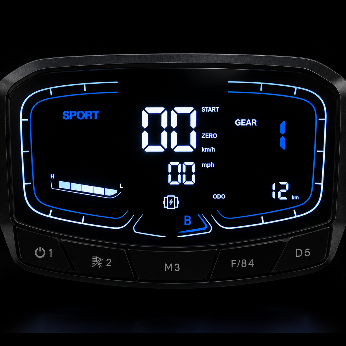 Molo5 multifunction instrument display